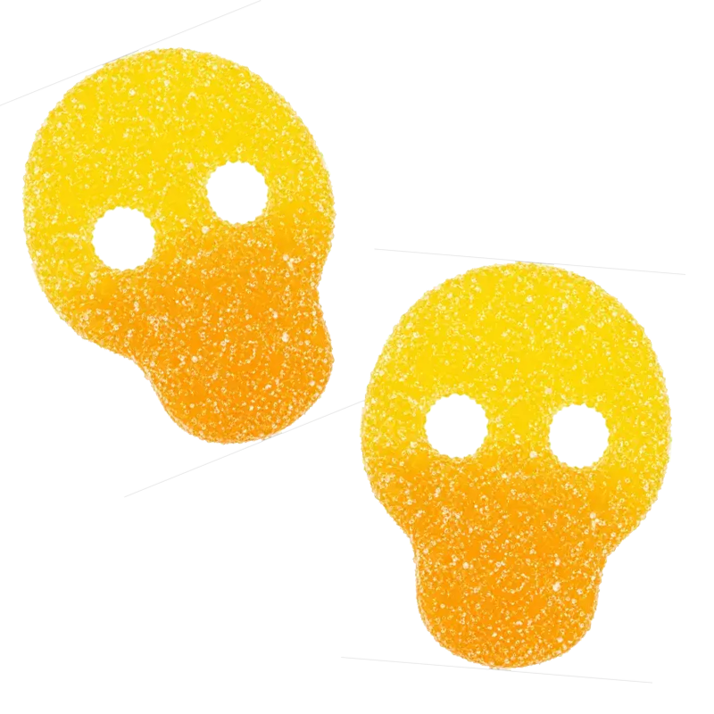 善Passion Fruit,Sugar Skull,Vanilla Sour Passion Fruit Skulls – SwedishCandyWorld