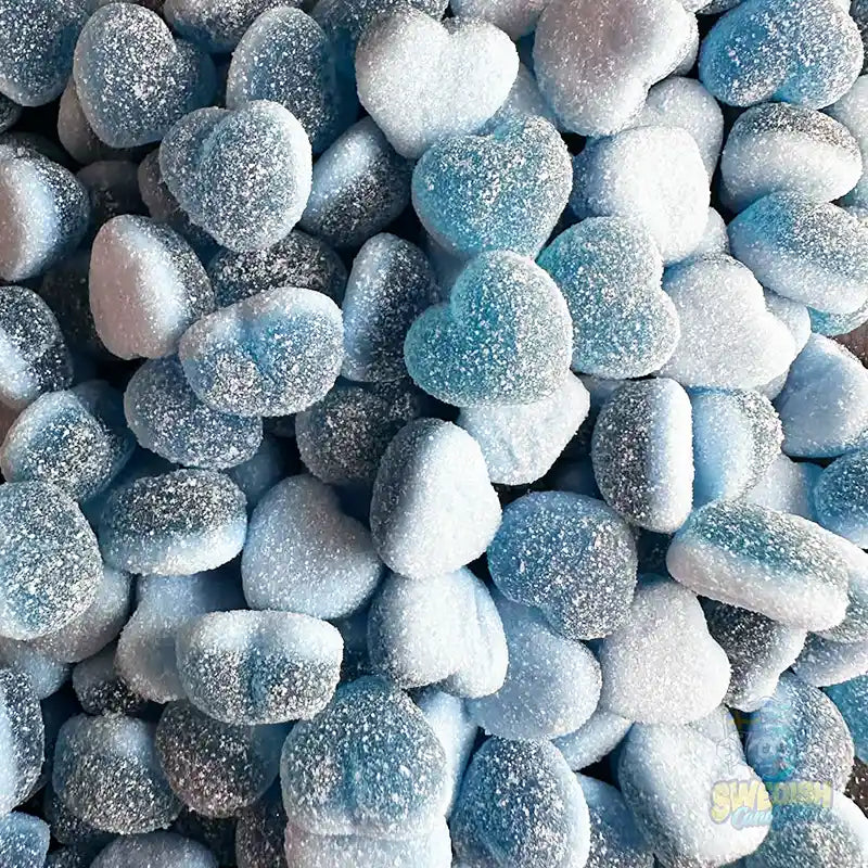 Blue Jelly Hearts Swedish Candy World