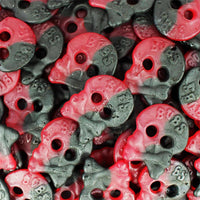 Bubs Raspberry/Licorice Skull Swedish Candy World