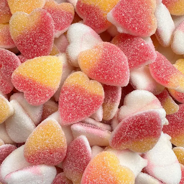 Sour Peach Hearts Swedish Candy World